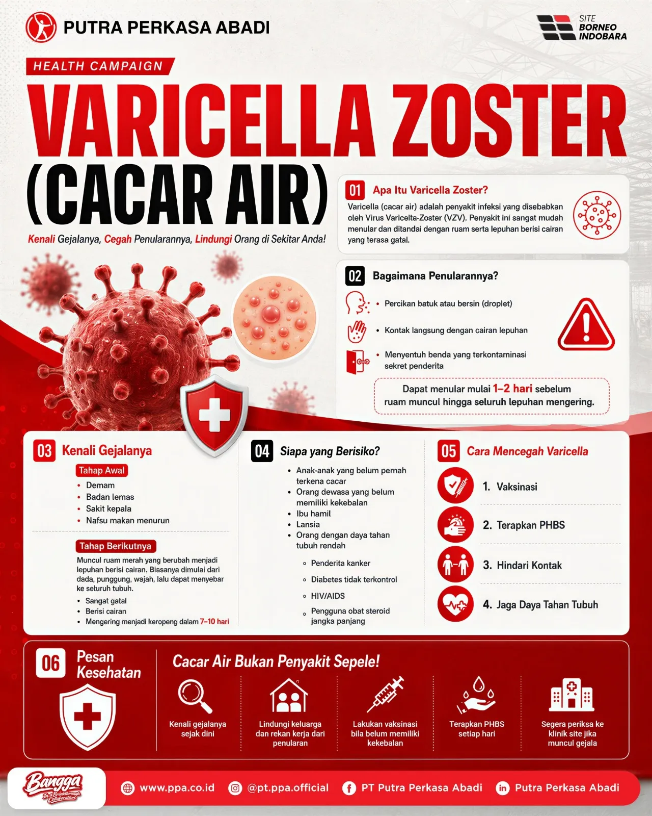 WASPADA VARICELLA ZOSTER (CACAR AIR)